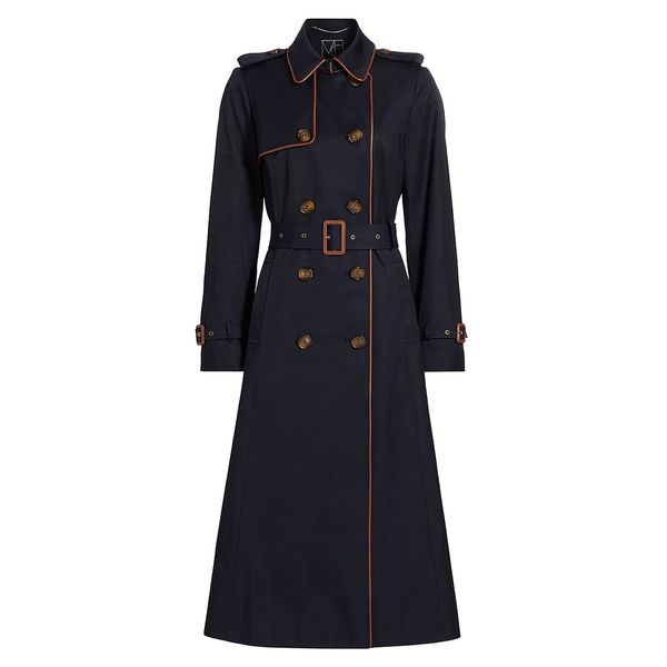 Mercer Collective Belted Alexa Trench Navy