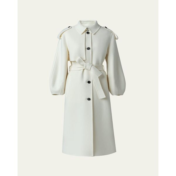 Mackage Ceyla Belted Handmade Double-Face Virgin Wool Coat